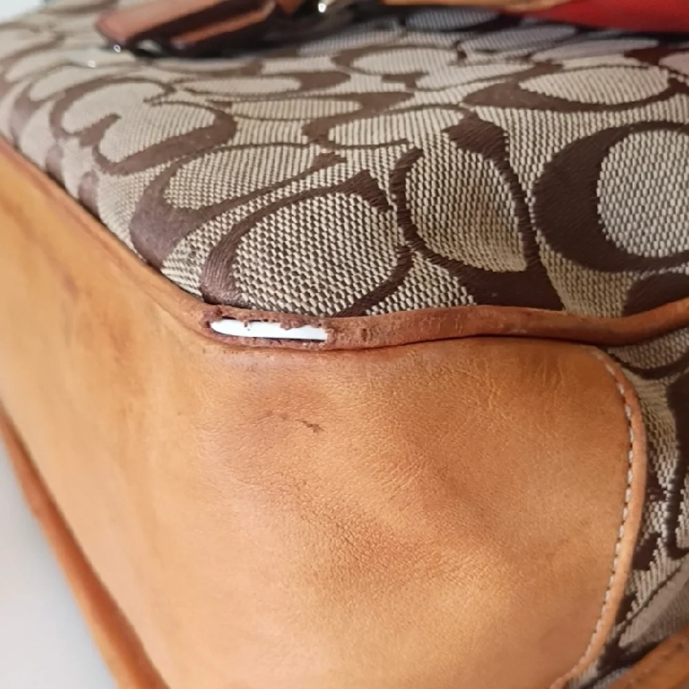 Vintage Coach Signature Frankie Crossbody Bag #6081